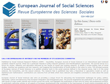 Tablet Screenshot of europeanjournalofsocialsciences.com